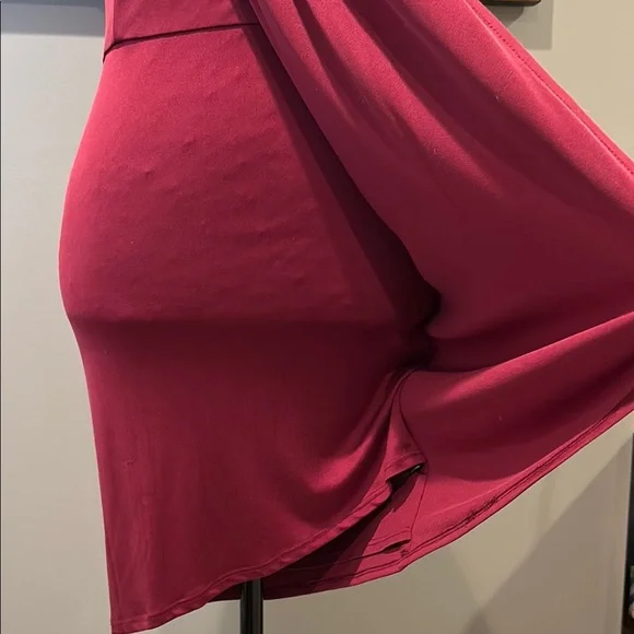 CoOp Barneys New York Burgundy Sleeveless Sheath Dress - Picture 6 of 11